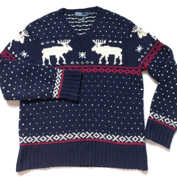 Polo Ralph Lauren VNG 90 Merino Wool Sweater Men's Size S/M/L - Picture 1 of 14